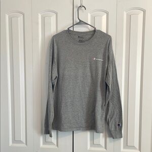 Champion Heather Gray Long Sleeve Tee